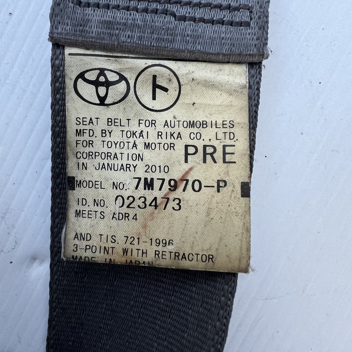 Jan 2005 to Jan 2014- Toyota Hiace TRH KDH- Left Front Seat Belt- Grey
