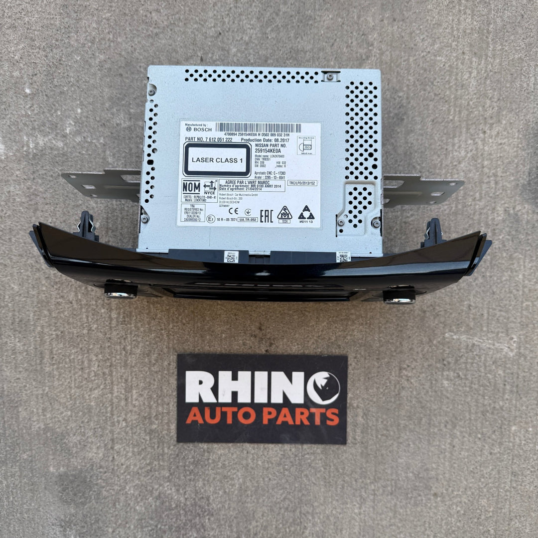 2017 Nissan Navara - Stereo Head Unit PN: 259154KE0A