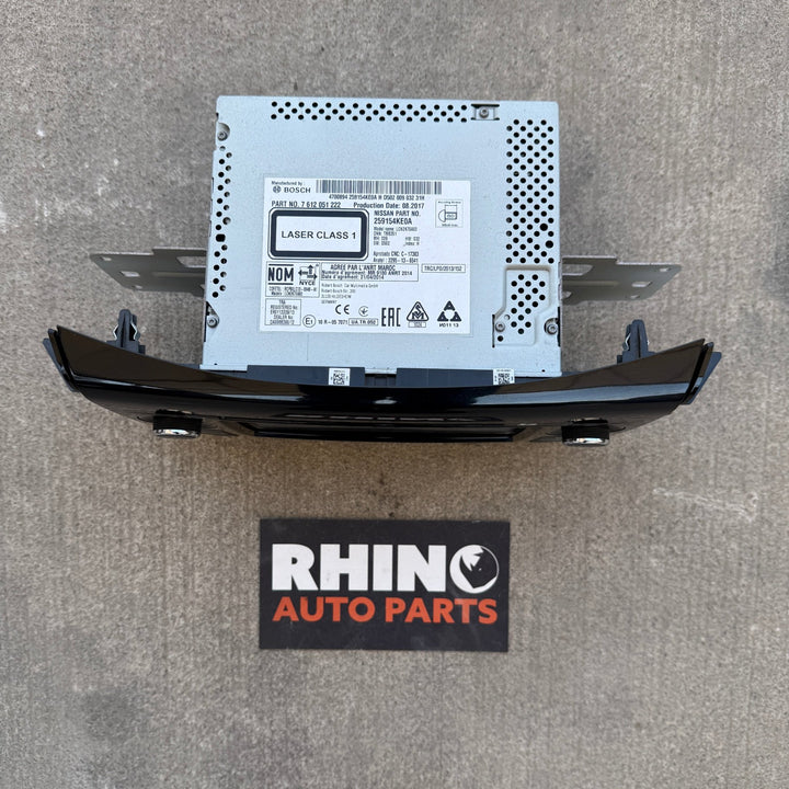 2017 Nissan Navara - Stereo Head Unit PN: 259154KE0A