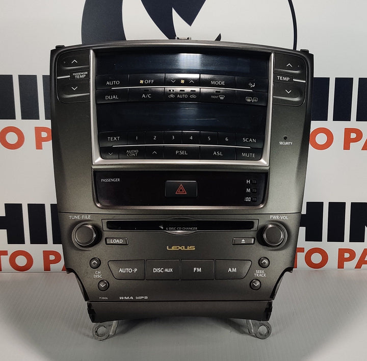 2006 Lexus IS250 Prestige Stereo Head Unit 8612053290
