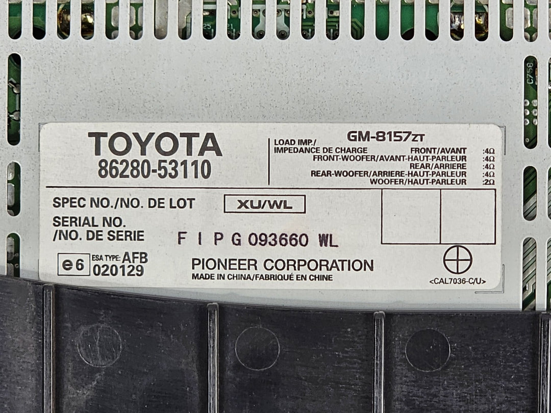 2006 Lexus IS250 Prestige Amplifier 8628053110