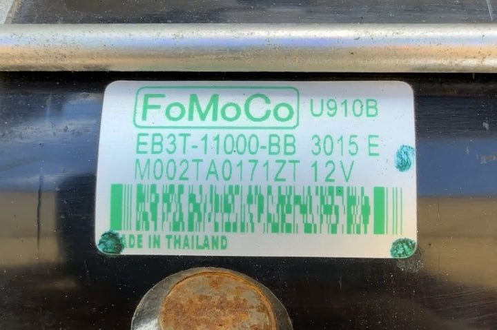 2015 Ford Ranger PXII - Starter Motor PN: EB3T11000BB