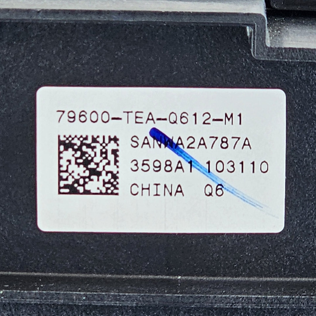 2019 Honda Civic - Heater/AC Controls PN: 79600TEAQ612M1