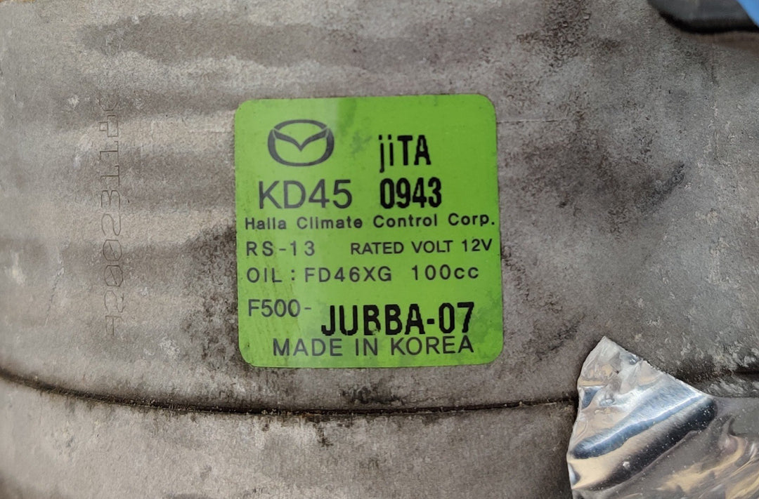 2013-2019 Mazda Mazda3 Maxx A/C Compressor KD450943