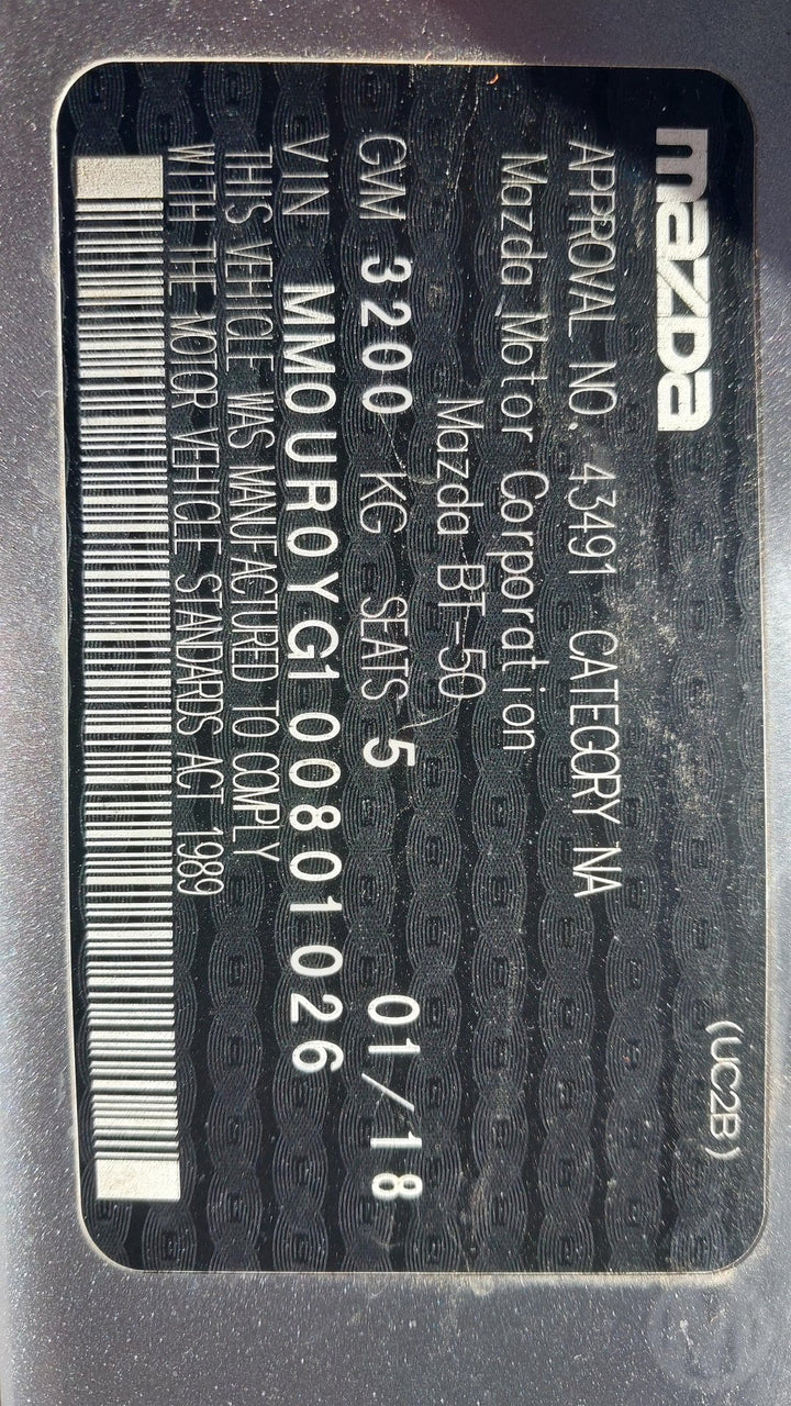 2018, Mazda, BT-50, XTR