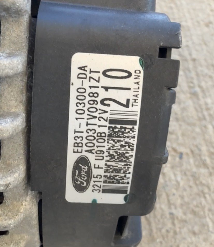 2015-2022 Ford Ranger XLT Alternator EB3T10300DA