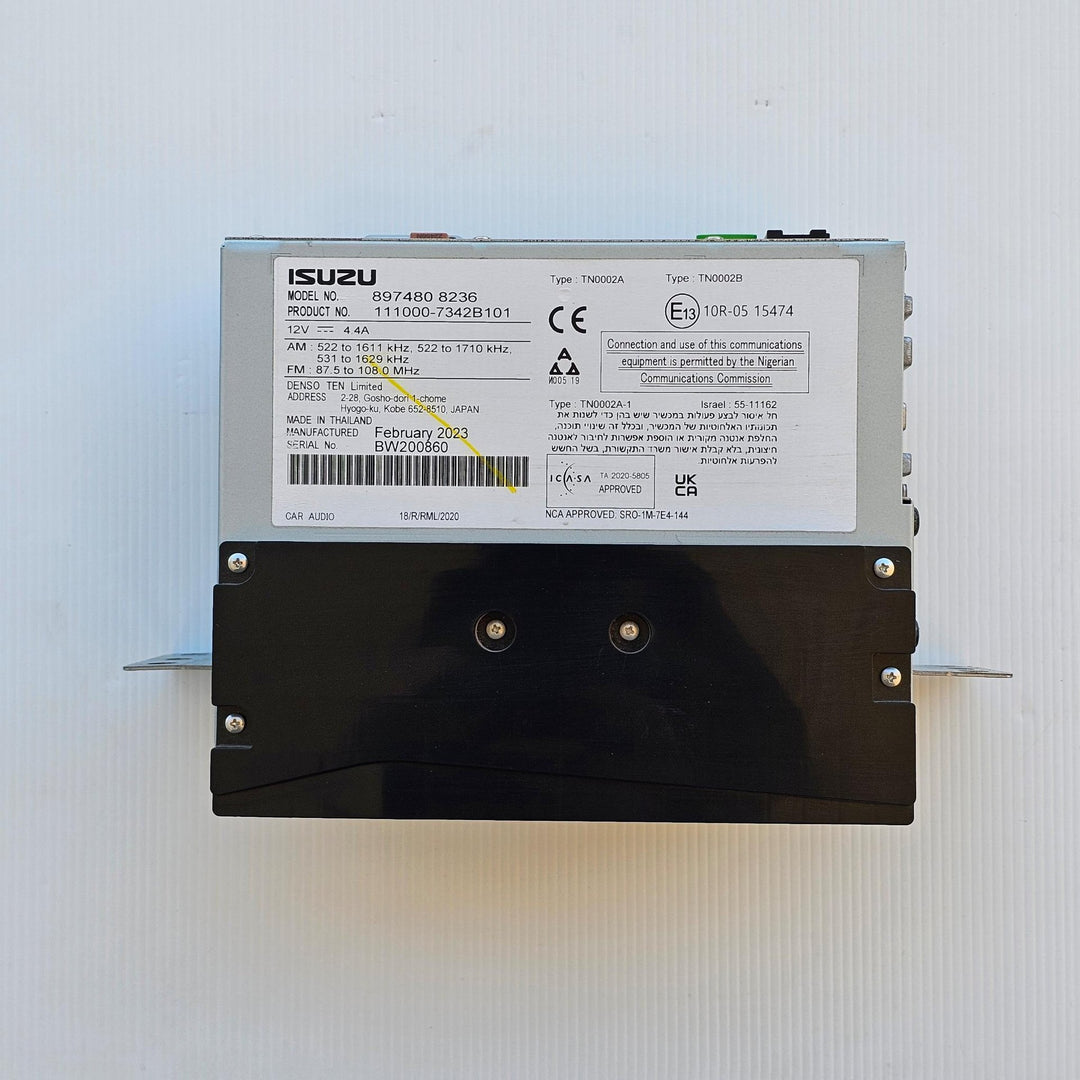 2023 Mazda BT-50 TF XT 3 Diesel  - Stereo Head Unit 8974808236