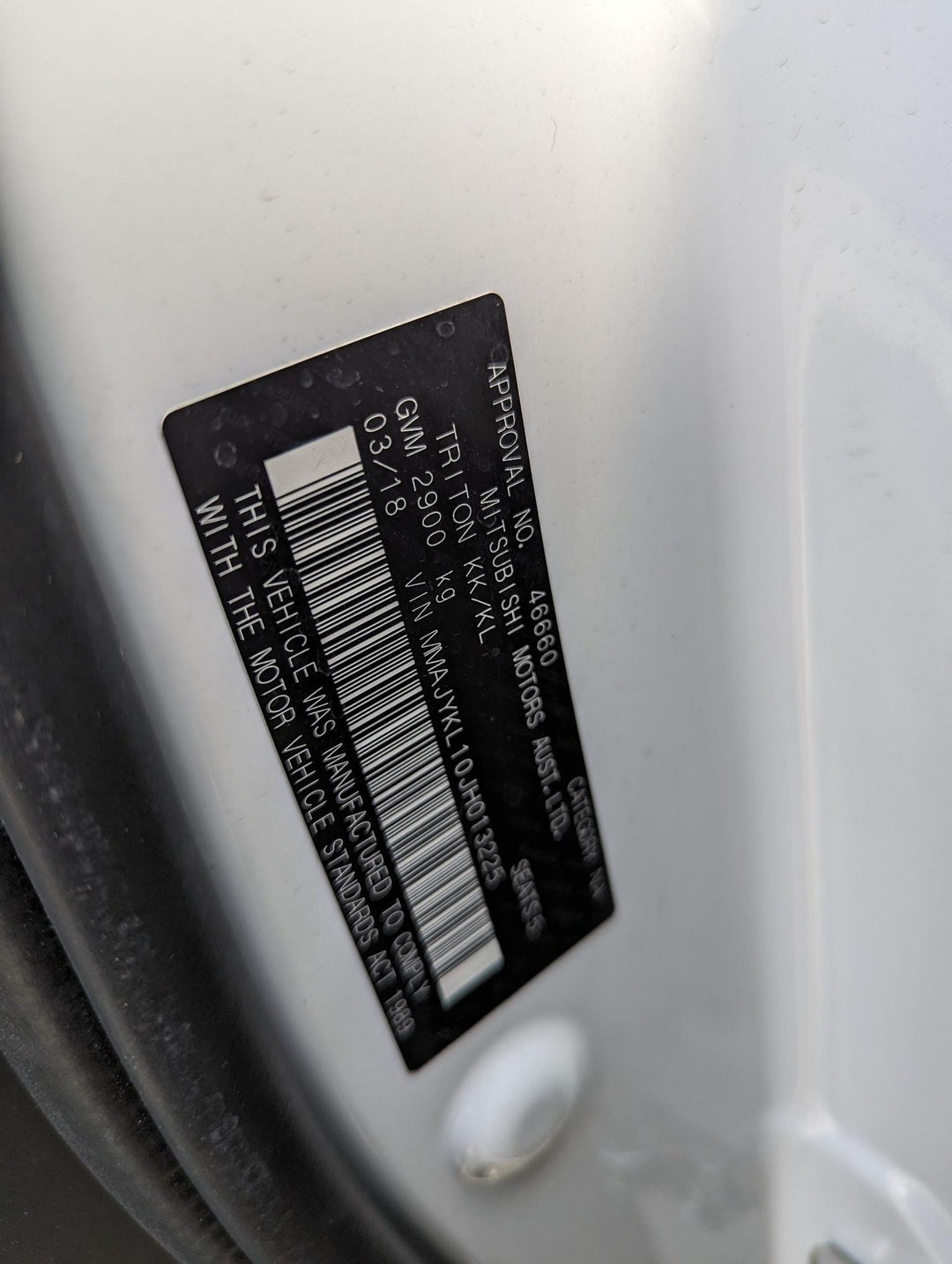 2018, Mitsubishi, Triton, GLS