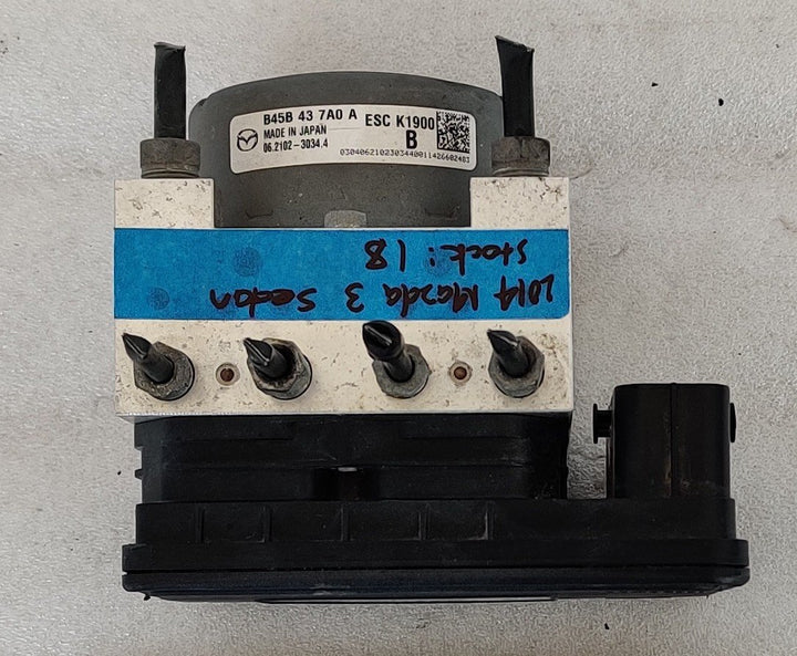 2013-2019 Mazda Mazda3 Maxx ABS Pump/Modulator B45B437A0A