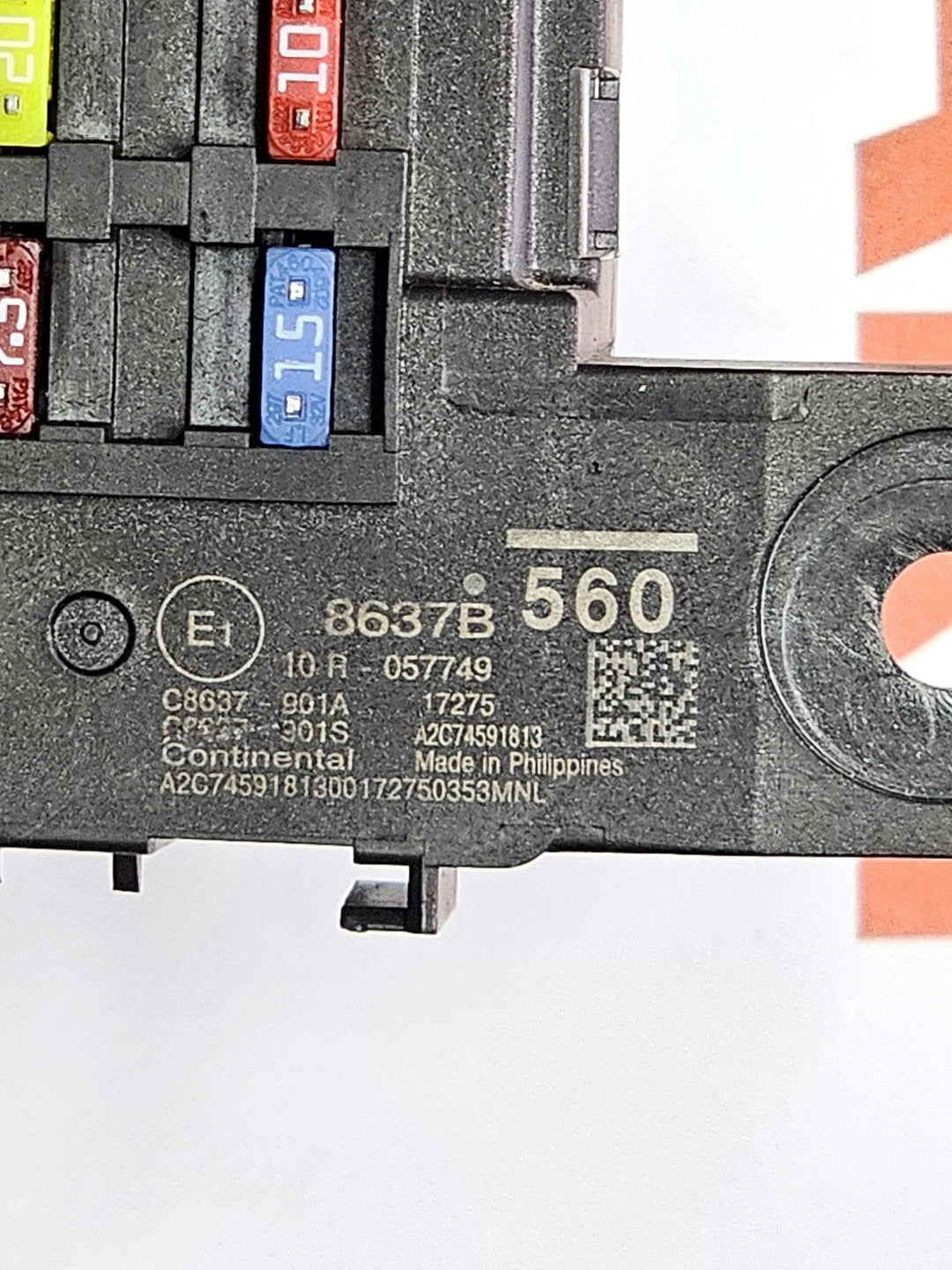 2017 Mitsubishi Lancer VII CF Black Edition 2 Petrol Automatic CVT - Fuse Box 8637B560