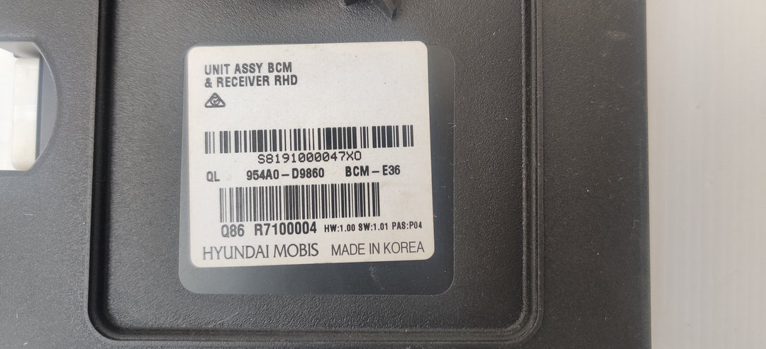 2018 Kia Sportage QL - Body Control Module PN: 954A0D9860