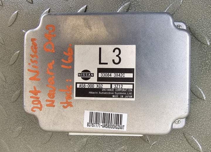 2014 Nissan Navara D40 ST  Diesel Automatic - Transmission Control Module 330843X42C