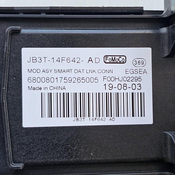 2019 Ford Ranger XLS Smart Data Link Module JB3T14F642AD
