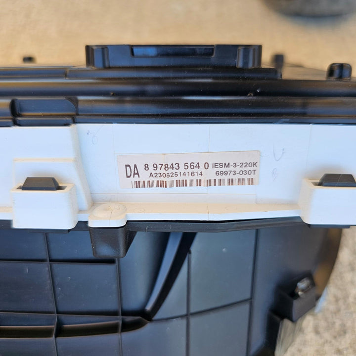 2023 Isuzu D-Max RG - Instrument Cluster PN: 8978435640