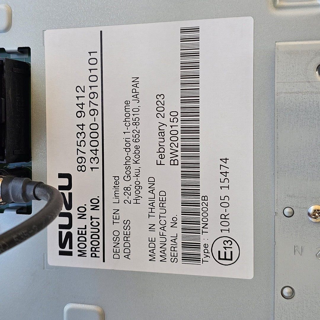 2023 Mazda BT-50 TF XT 3 Diesel  - Dash Display Unit 8975349412