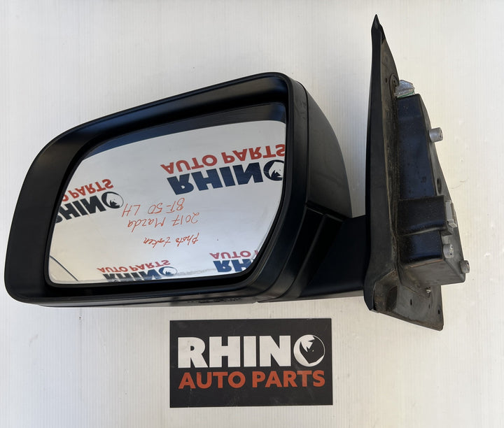 Oct 2011 to Jun 2020- Mazda BT-50 UP UR- Left Door Mirror- Power Adjust, Black