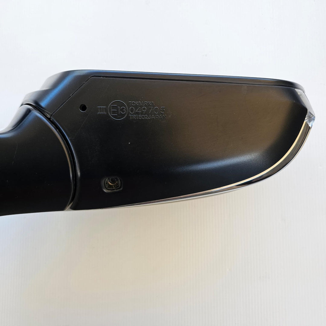Dec 2016 to Sep 2019 - Toyota C-HR - Right Door Mirror - Power Fold, Non-Puddle Lamp Type, Gloss Black, Gen 1