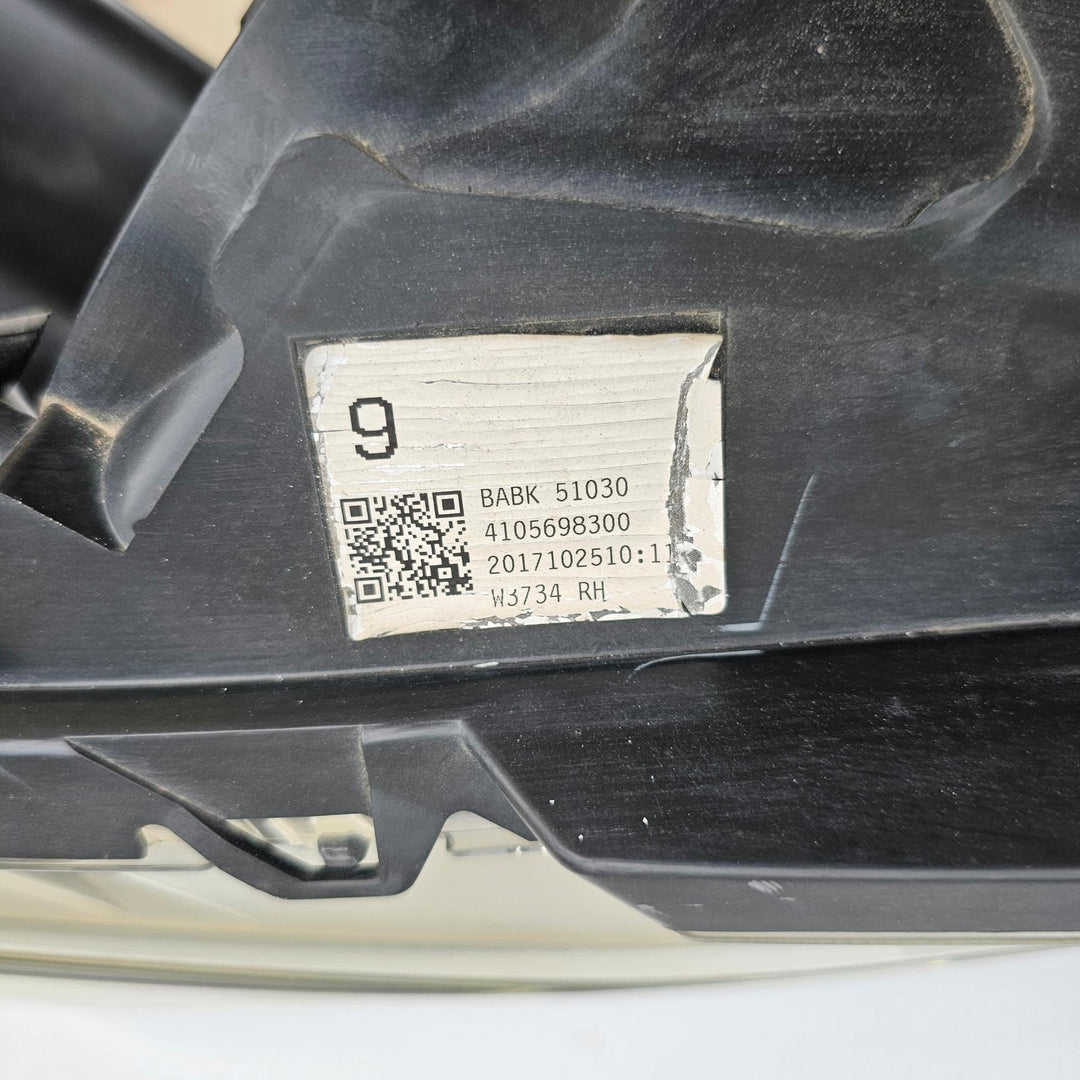 2018 Mazda Mazda3 BN - Right Headlight PN: BABK51030