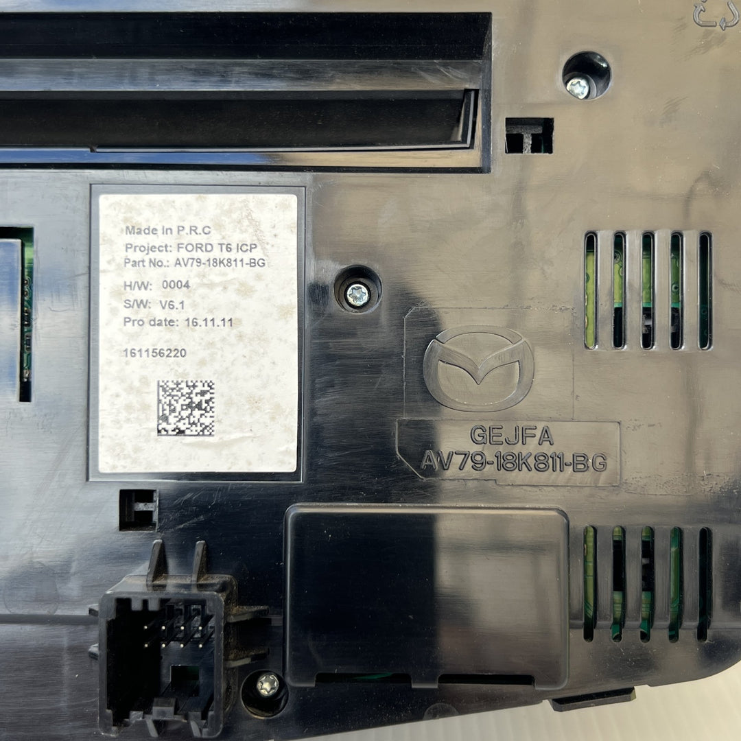 2011-2020 Mazda BT-50 Radio Controls AV7918K811BG