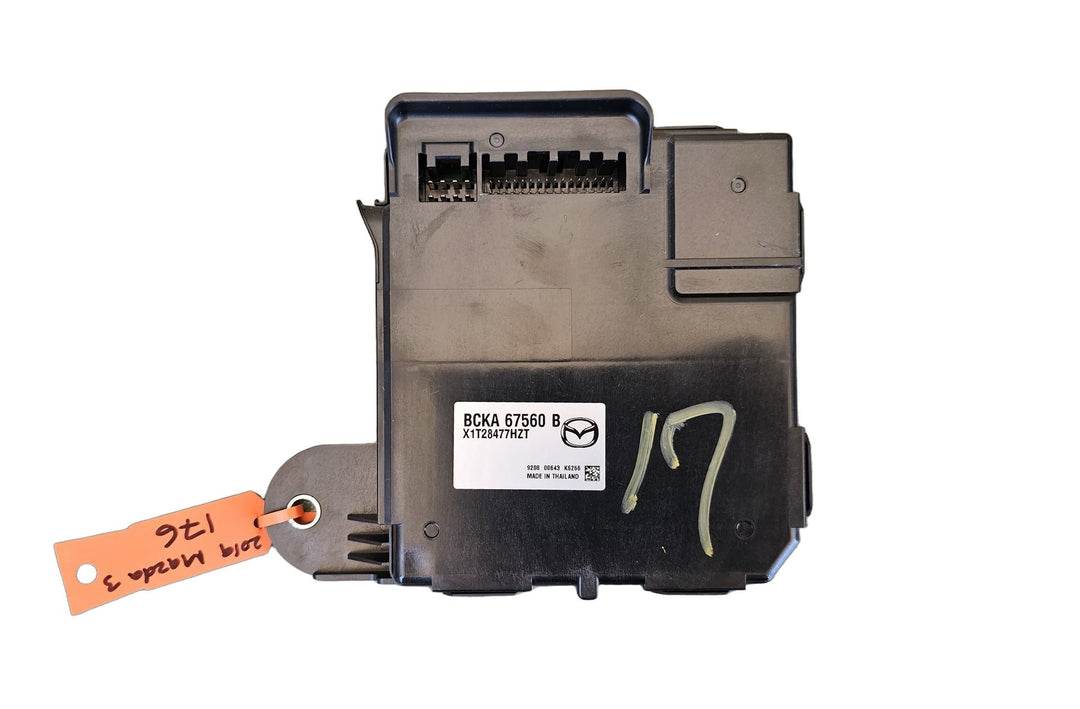 2019 Mazda Mazda3 BP JM0BP2HLA01103327 - Body Control Module PN: BCKA67560B