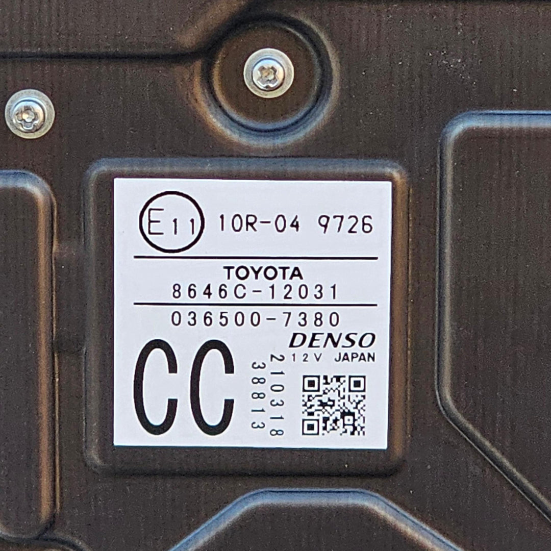 2021 Toyota Corolla MZEA12R - Front Camera PN: 8646C12031