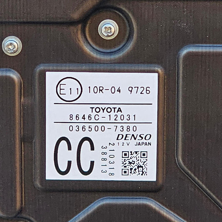 2021 Toyota Corolla MZEA12R - Front Camera PN: 8646C12031
